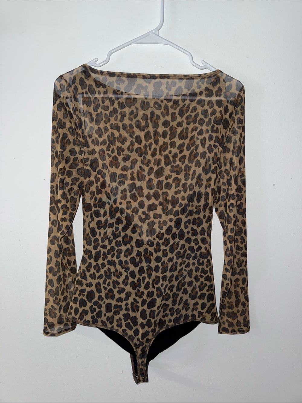 Abercrombie Double Layer Cheetah Print Bodysuit